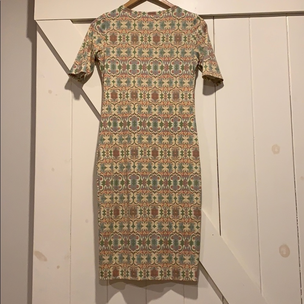 Lula Roe Multi-Colored Patterned Julia Dress - image 4